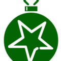 christmas ornament decor star green free clipart