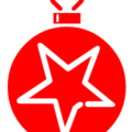 christmas ornament decor star red free clipart