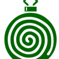 christmas ornament decor swirl green free clipart