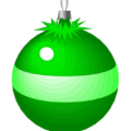 christmas ornament shiny green free clipart