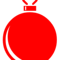 christmas ornament shiny red free clipart