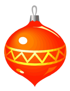 christmas ornament shiny red triangles free clipart