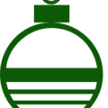 christmas ornament stripes green free clipart