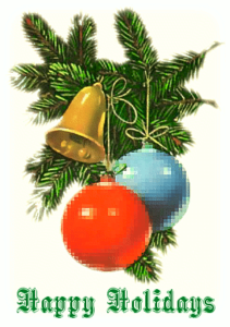 christmas ornaments happy holidays free clipart