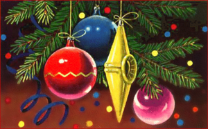 christmas ornaments section close up free clipart