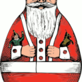 christmas rolly polly santa free clipart