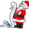 christmas santa long list free clipart