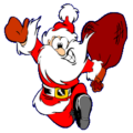 christmas santa wild free clipart