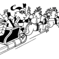 christmas santas sleigh free clipart