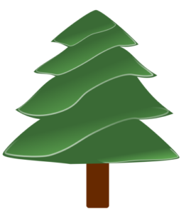 christmas simple evergreen free clipart