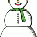 christmas snow woman free clipart