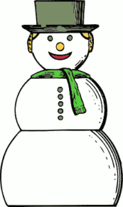 christmas snow woman free clipart