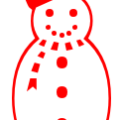 christmas snowman hat free clipart