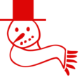 christmas snowman scarf red free clipart