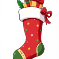 christmas stocking full free clipart image