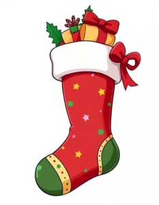 christmas stocking full free clipart image