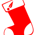 christmas stocking red free clipart