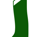 christmas stocking slim green free clipart