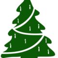 christmas tree garland green free clipart