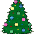 christmas tree multicolor decor free clipart