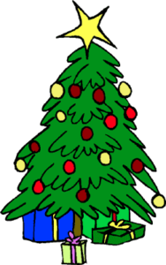 christmas tree star decor free clipart