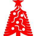 christmas tree symbol red free clipart