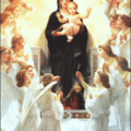 christmas virgin w angels bouguereau free clipart