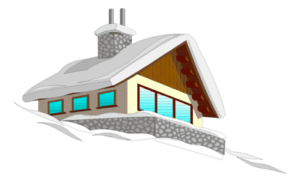 christmas winter scene free clipart