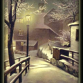 christmas winter scene night free clipart free clipart