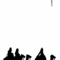 christmas wisemen star silhouette free clipart