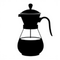 coffee carafe silhouette free clipart image