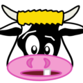 cow cartoon face free clipart