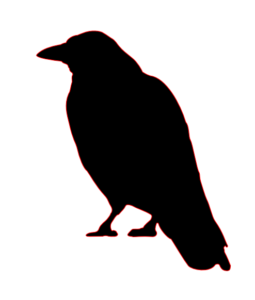 crow silhouette free clipart