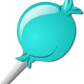 crystal lolipop cyan free clipart