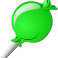 crystal lolipop green free clipart