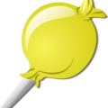 crystal lolipop yellow free clipart