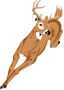 deer running free clipart