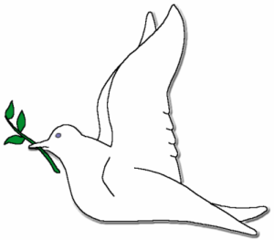 dove with olive branch free clipart