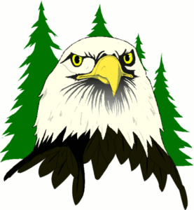 eagle face trees free clipart