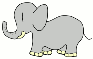 elephant baby free clipart