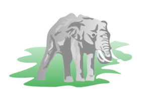 elephant illustartion free clipart