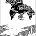 flying crow free clipart