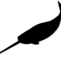 narwhal silhouette free clipart