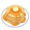 pancakes syrup butter free clipart image