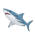 shark cartoon free clipart image