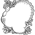 thanksgiving blank turkey border free clipart