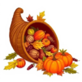 thanksgiving harvest cornucopia free clipart image