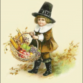 thanksgiving little pilgrim free clipart