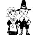 thanksgiving pilgrims free clipart