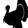 turkey silhouette left free clipart image